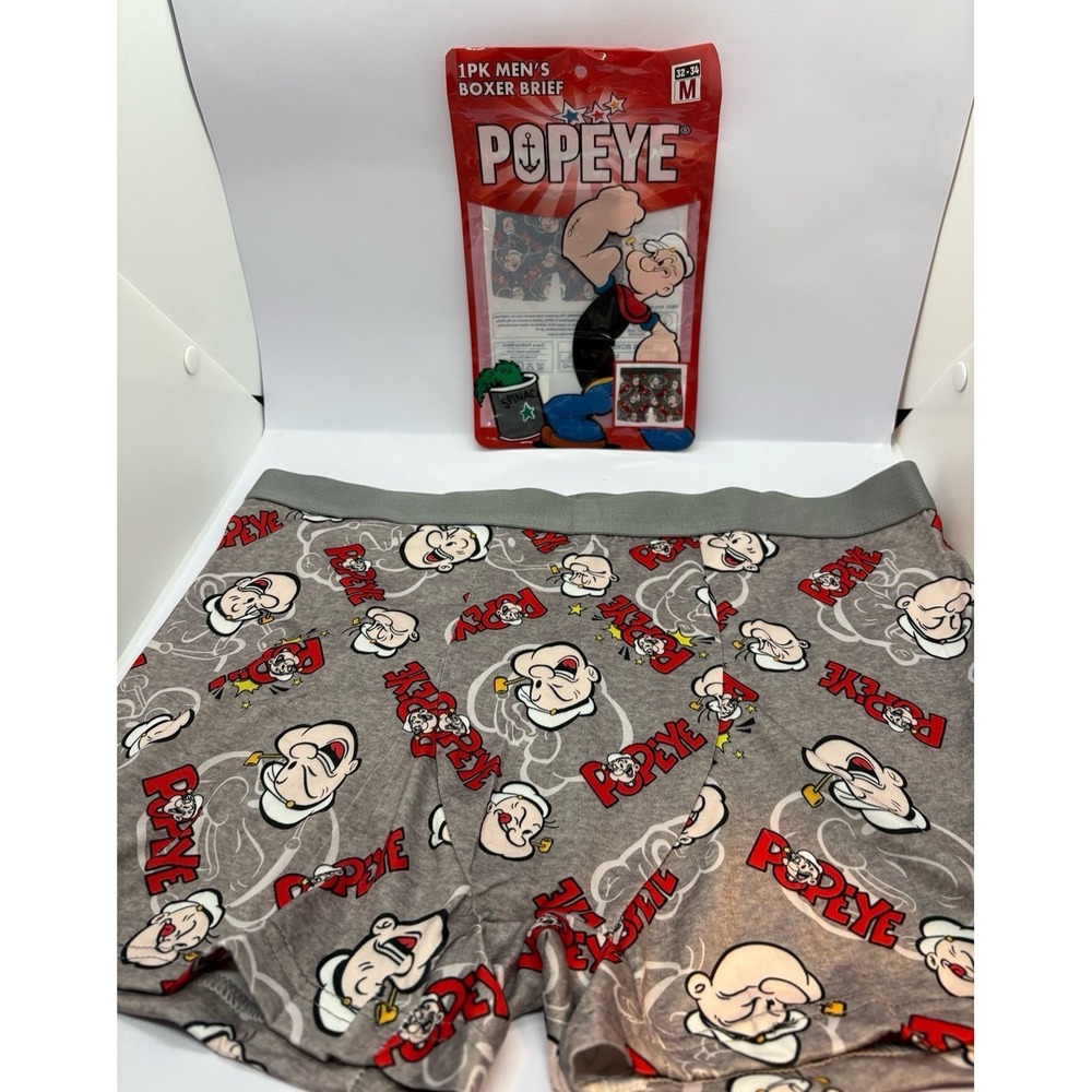 NEW men's size MEDIUM Popeye the Sailor Man boxer briefs.